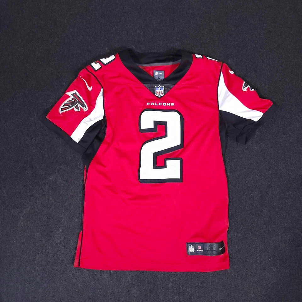 Camiseta Nike Atlanta Falcons Matt Ryan masculina pequena costurada em campo futebol americano NFL - Imagem 4 de 4