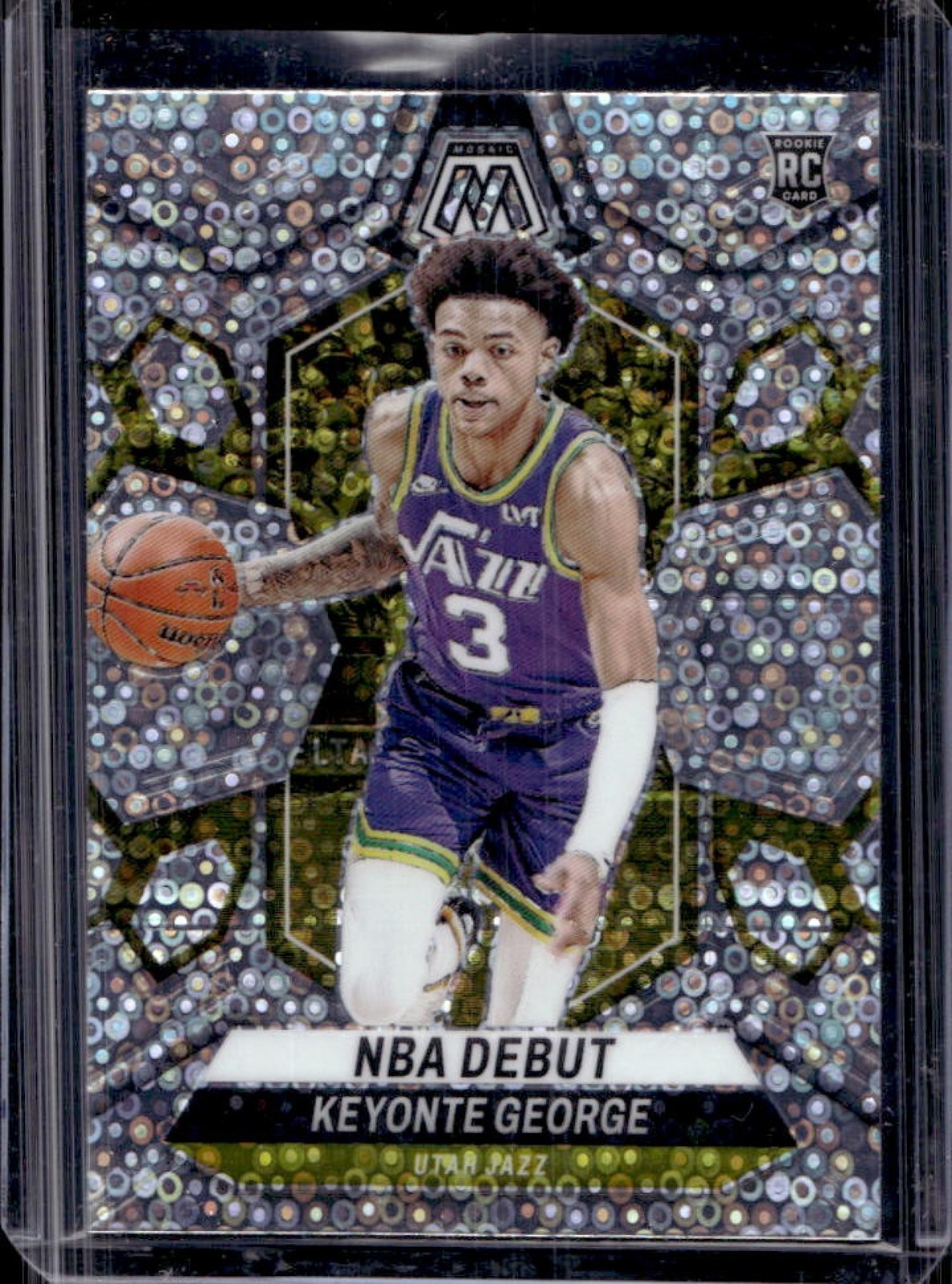 2023-24 Mosaic Keyonte George RC Fast Break Silver Prizm NBA Debut #251 Jazz