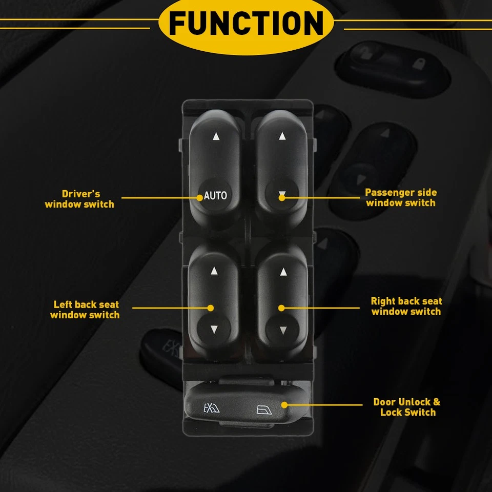 Interruptor maestro de ventana eléctrica para Ford F250 Super F350 F450 1L2Z14529BA Duty Foto 3 de 4