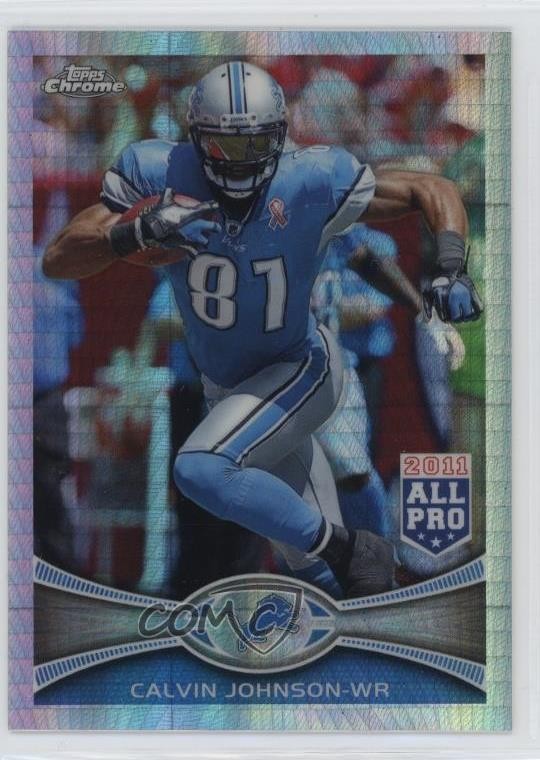 2012 Topps Chrome All-Pro Prism Refractor 146/216 Calvin Johnson #115 HOF
