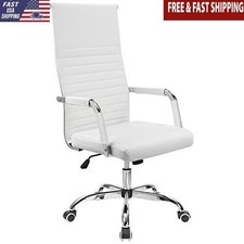 High Back Adjustable Swivel Office Chair PU Leather Executive Conference Chair