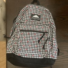 JanSport Disney Minnie Mouse Backpack RARE Houndstooth with Minnie Bows