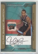 2003-04 Flair Sweet Swatch Gold Auto 18/25 Dahntay Jones #SSA-DJ Auto 0p5