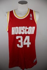 CHAMPION HOUSTON CANOTTA BASKET NBA UOMO TG L T-SHIRT SPORT OLAJUWON N 34