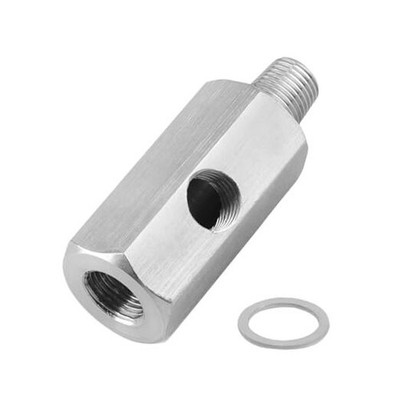 Car Oil Pressure Sensor Adapter 1/8 NPT Female to Male, T Fitting with 1/8NPT