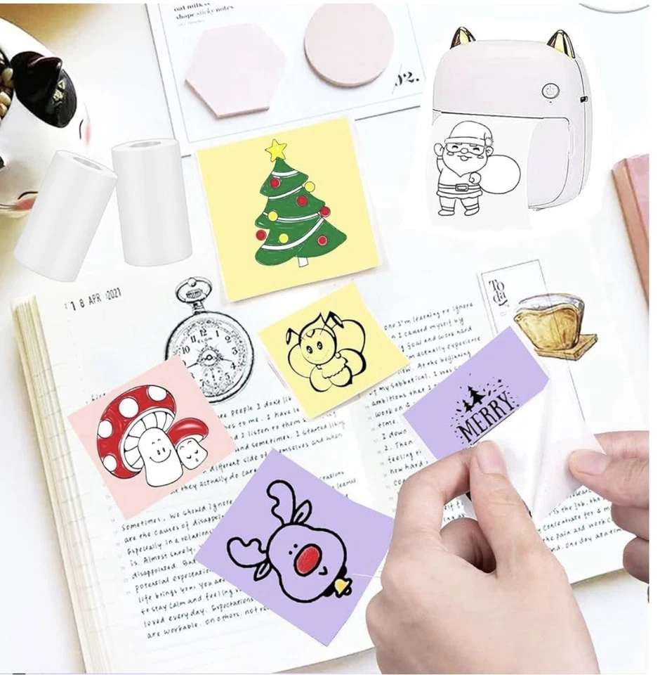 12 Rolls Colored Printer Paper, Self-Adhesive Thermal Paper - Image 3 of 4