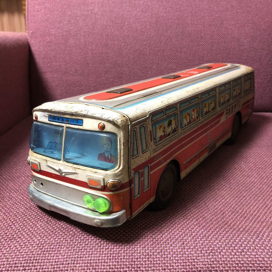 Ichiko Tin Toys Japan Express Bus Friction Type Vintage