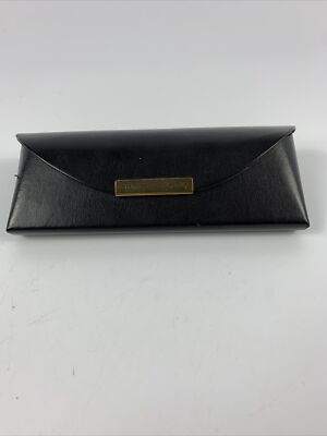 Christian Siriano Set of 2 Black Sunglass and Eyeglass Travel Cases Christian Siriano Soft Leather Sunglasses Case Magnetic  main image 3