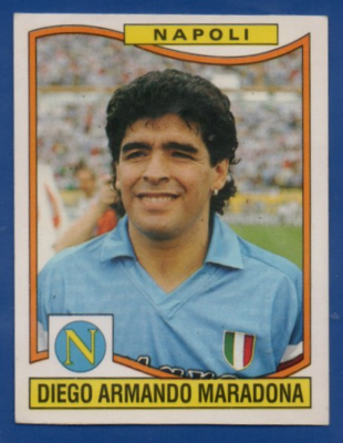 PANINI SOCCER FIGURINE 1990/91 N.241 MARADONA NEW WITH VELINA MINT
