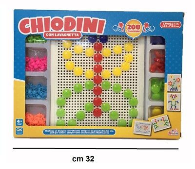 Lavagnetta Gioco Quercetti Chiodini Grandi Gioco Chiodini Bambini - Main Image