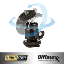 Monitor Flash Bracket 360° Swivel Ball Head Hot Shoe Mount Adapter for ALL DSLR