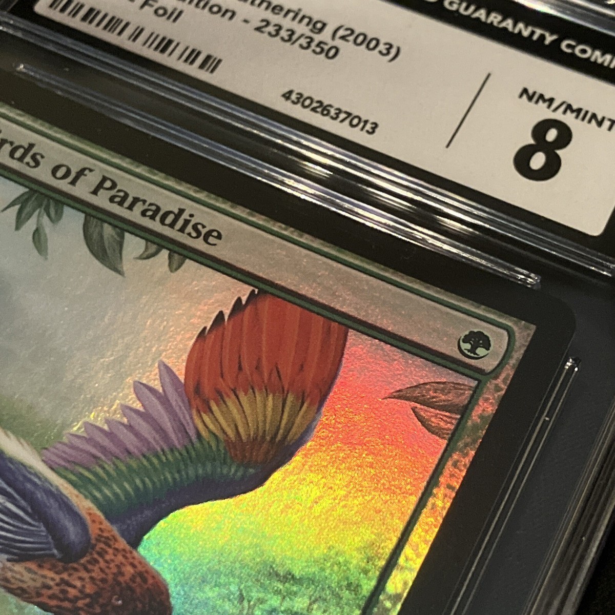 PSA9 MTG 英語　極楽鳥Birds of Paradise 8版　foil 英)極楽鳥 / Birds of Paradise【8ED】 【Foil】 No.233｜MtG