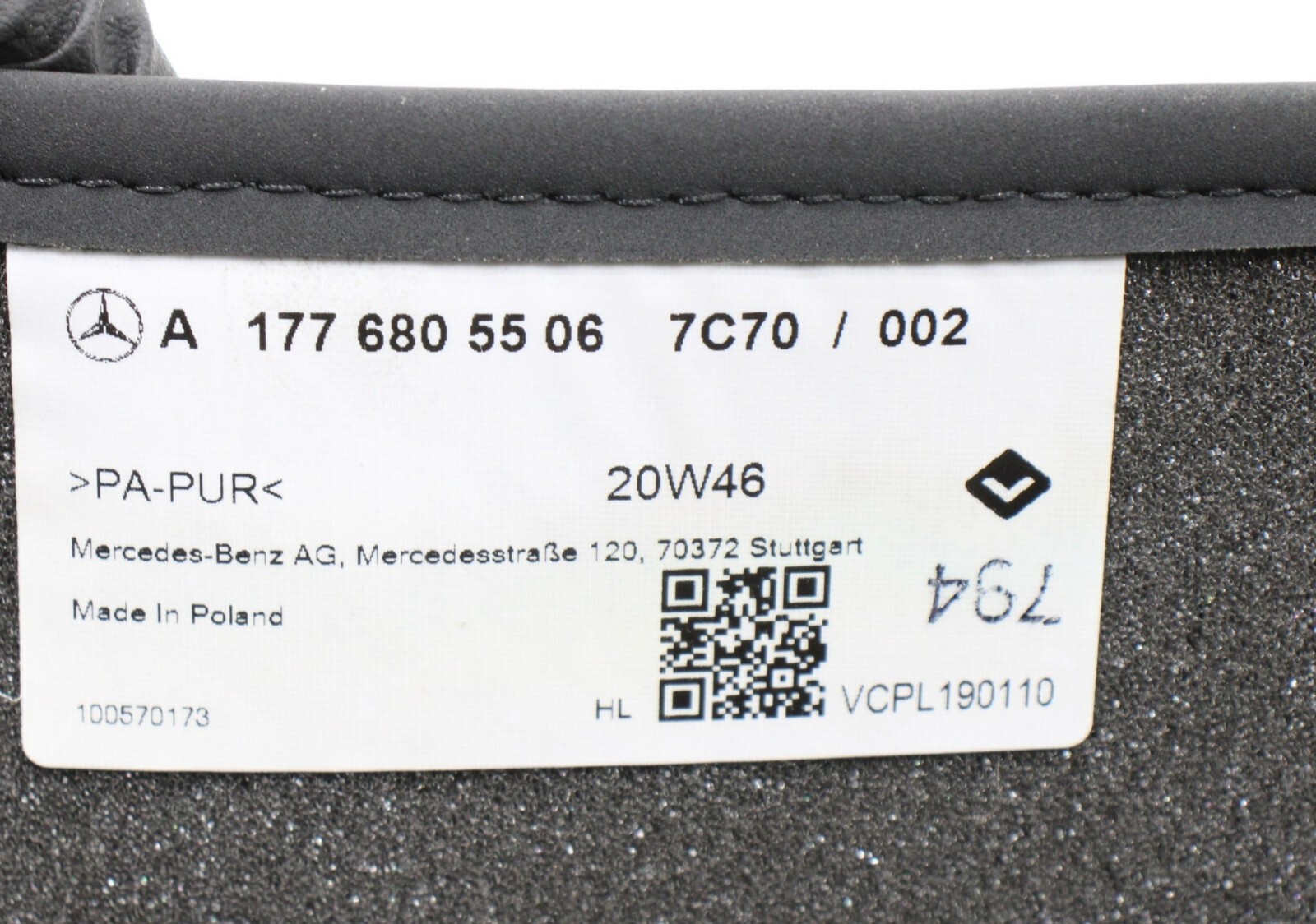 MERCEDES A220 V177 FLOOR CARPET LINER MAT OEM 2019 2022 💠 SET eBay