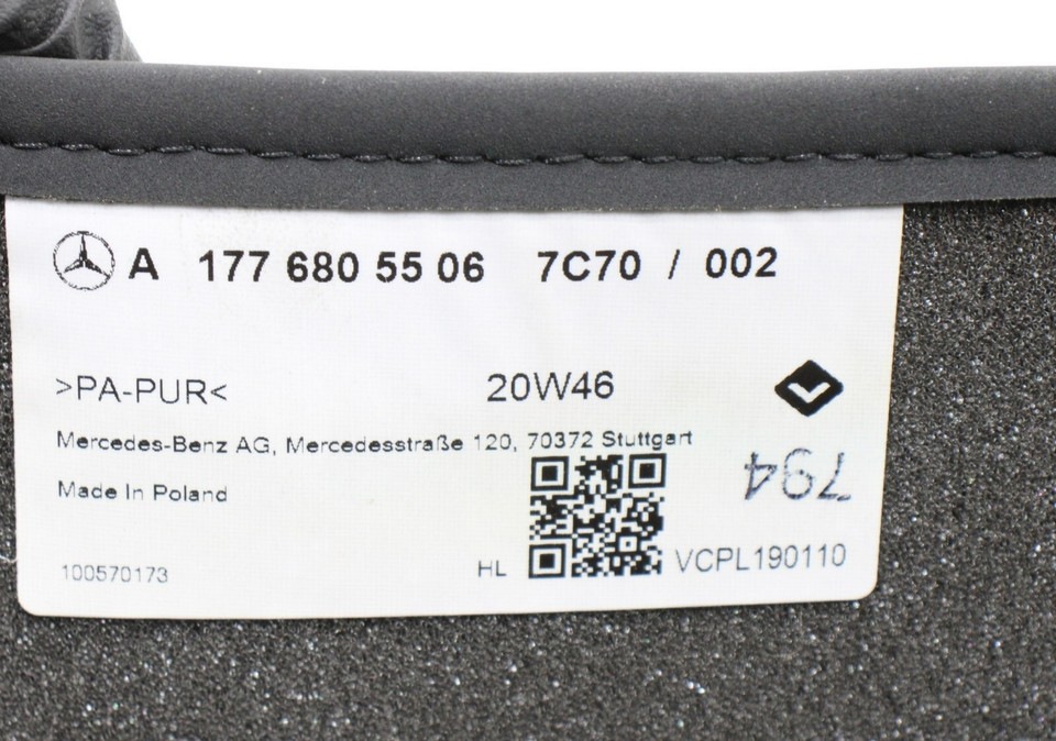 MERCEDES A220 V177 FLOOR CARPET LINER MAT OEM 2019 2022 💠 SET eBay