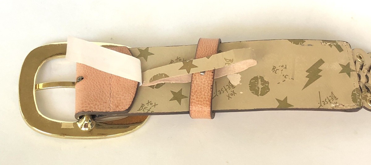 Betsey Johnson Gold and Studded Leather Belt JUNIPER STUDDED LEATHER BELT | B-low The Belt main image 2