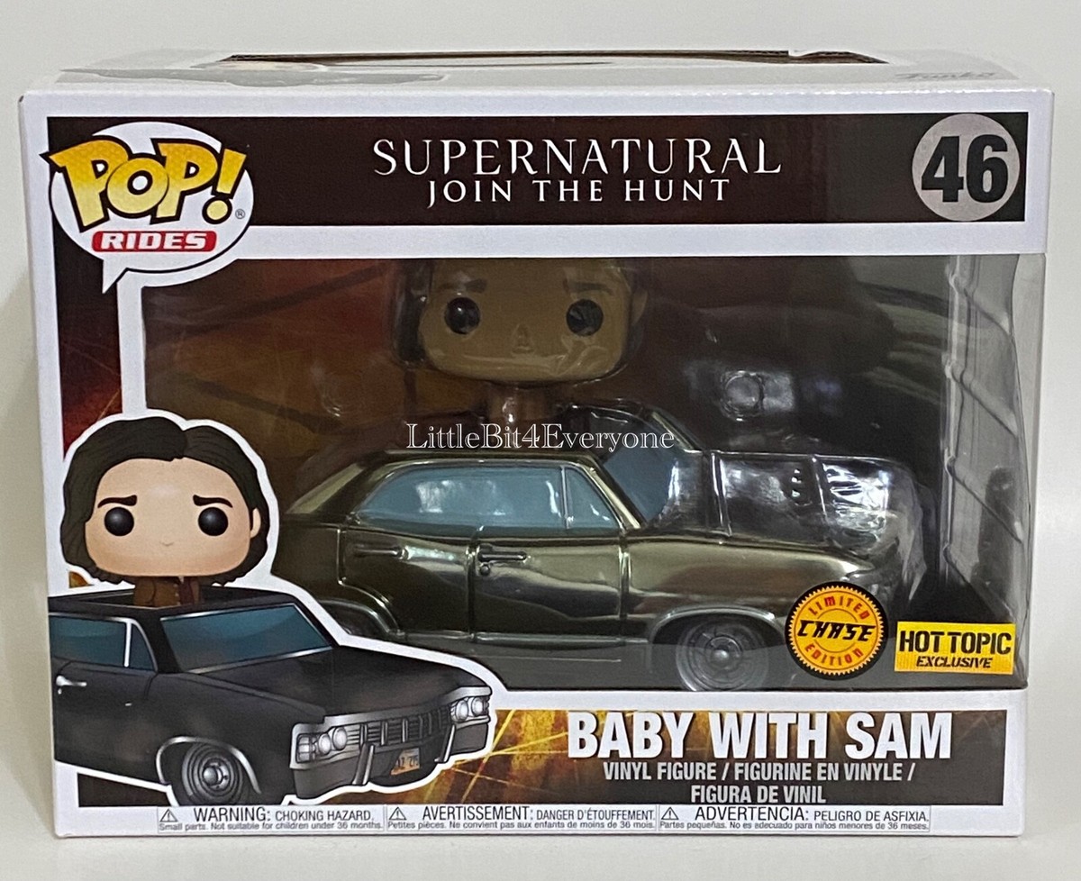 VAULTED Funko POP! RIDES Supernatural BABY WITH SAM #46 Metallic CHASE Hot  Topic