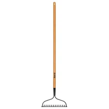 Heavy Duty 14-Tine Bow Rake – Carbon Steel Laser-Cut Blade, 47'' Long Handle