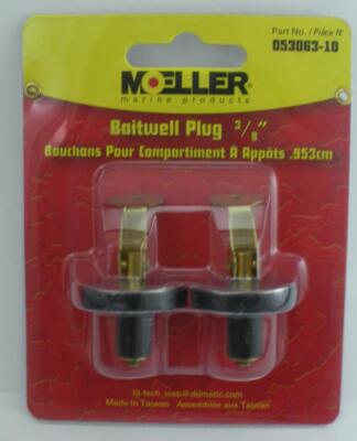 Moeller 053063- 10 Snap-Tite Deck And Baitwell Drain Plug 3/8'' Expandable 2CT