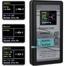 Transistor Tester Digital NPN PNP Diode Resistor Inductor Capacitance MOS Meter
