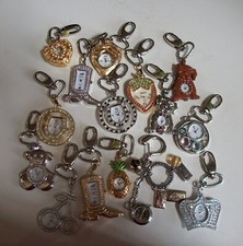 Boy's or girl's heart, strawberry, boot, cherry, puppy clip on keychain watch