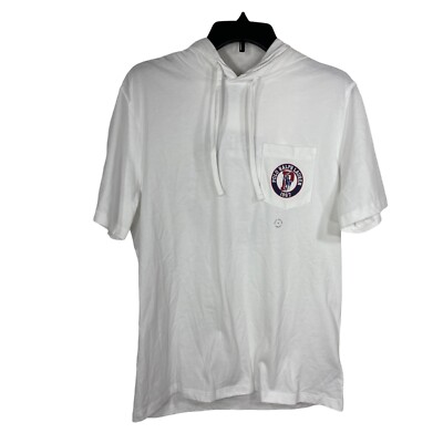Polo Ralph Lauren White Short Sleeve Hoodie T Shirt Men’s Size Small NWT 