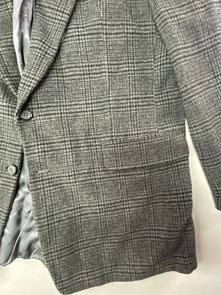 Blazer Chaqueta Deportiva Abrigo De Colección Ron Chereskin 42L Gris Glenn Lana Camel Pelo Foto 3 de 4
