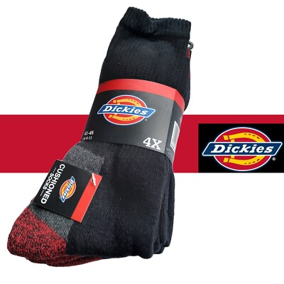 Dickies Herren MEGA-MIX Arbeitssocken 6|12|18|24 Paar, Schwarz; 41-45, Strümpfe