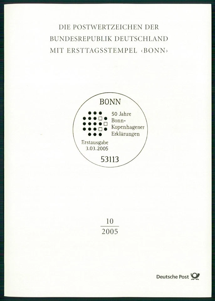 CARPETA POSTAL ALEMANA 2005/10 EUROPA CEPT ALEMANIA-DINAMARCA-CONTRATO Foto 3 de 4
