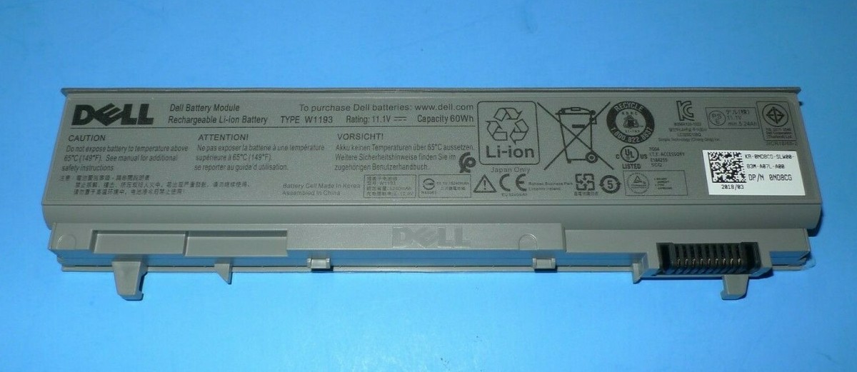 NEW Dell Latitude E6400 E6410 60Wh 11.1V Laptop Battery ND8CG