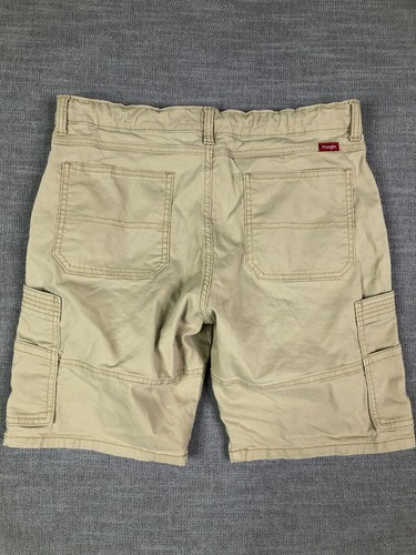 Wrangler Cargo Shorts Boys 16 Husky Beige Classic Straight Adjustable Waist - Picture 8 of 10