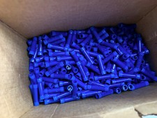1,000x Butt Splice Connectors MOLEX 16awg 14awg Blue Insulated InsulKrimp Lot