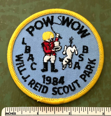 1984 LONG BEACH AREA COUNCIL Pow Wow PATCH BSA LBAC Will J. Reid Scout Park