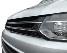 FÜR VW T5 BUS FACELIFT 09-15 KÜHLERGRILL FRONTGRILL OHNE EMBLEM SCHWARZ GLÄNZEND