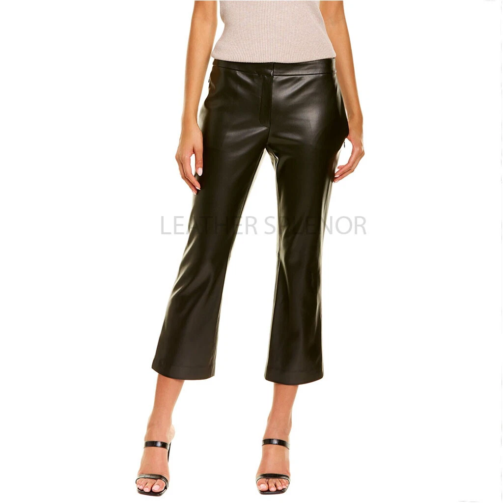 Capri top leather pants