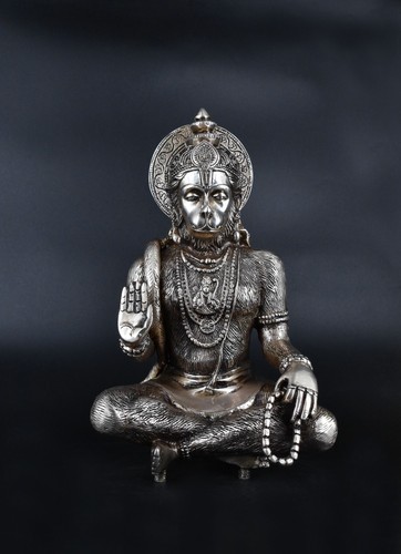 Weißwal Lord Hanuman Idol Stärke Affe Idol Bajrang Bali Statue Wohndeko - Bild 2 von 5