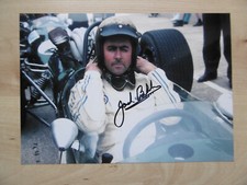 Jack Brabham autograph signed 15x21 cm photo