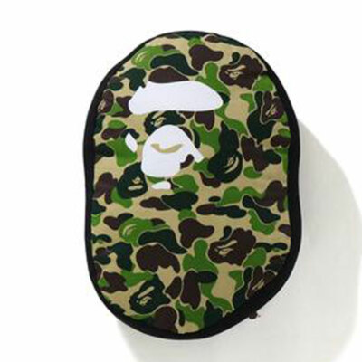 A BATHING APE BAPE HOME Goods ABC CAMO APE HEAD CUSHION 3colors
