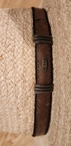 "DRIVER" Unisex Raffia Straw Golf Gambler Hat by Scala, Style# 321 Size L/XL - Picture 3 of 5