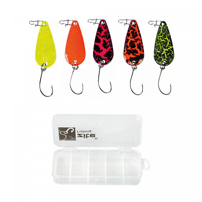 Trout Spoon Set Forellenblinker Blinker Forelle Neon 5er Set 3cm 3g Zite Fishing
