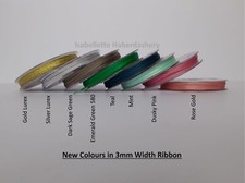 Double Satin Ribbon 3 7 10 15 25mm Wide & Thin Ribbon Narrow Ribbon Christmas