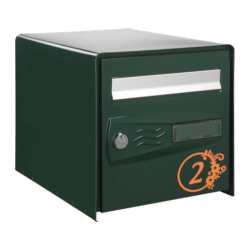 * 1 Sticker Numéro pour Boite aux Lettres - Modèle Cadre Rond - 14 Couleurs - Photo 2/3