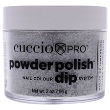 Cuccio Pro Powder Polish Nail Colour Dip System - Deep Silver Glitter W - 1.6 oz