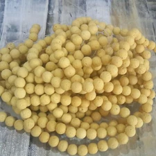 Natural Lava 10mm Round Yellow 39pce Strand. Free postage. Oz Seller
