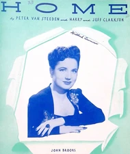 Home Sheet Music Joan Brooks Peter Van Steeden Harry Jeff Clarkson 1943 Pop Song