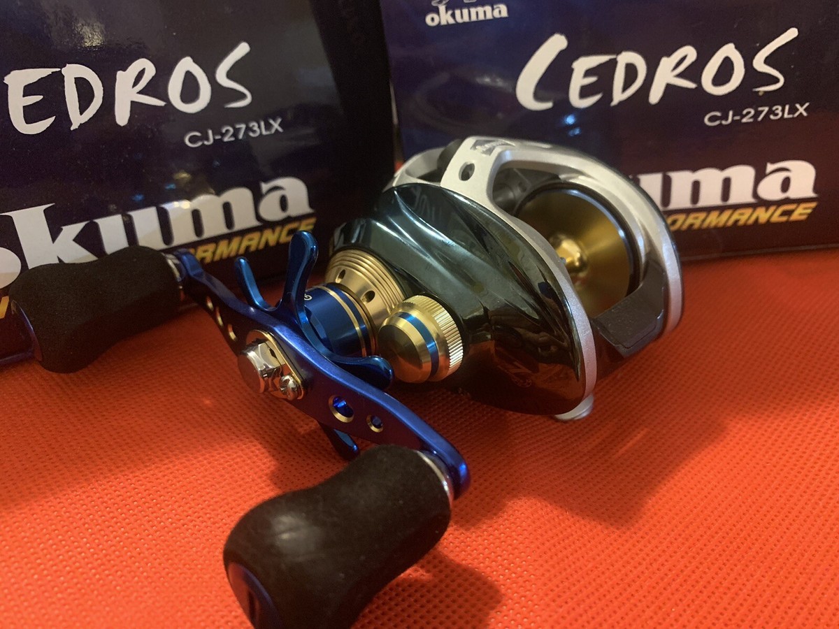Okuma Cedros CJ-273LX Low Profile Saltwater Baitcast Reel Left