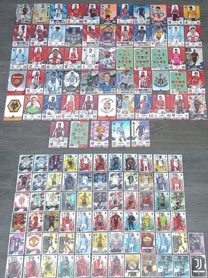 KONVOLUT 60 PANINI FOOTBALL KARTEN + 68 TOPPS MATCH ATTAX FOOTBALL KARTEN