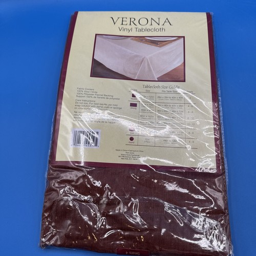 Verona Vinyl Tablecloth Square Seats 4 Lot of 2 - Picture 12 of 15