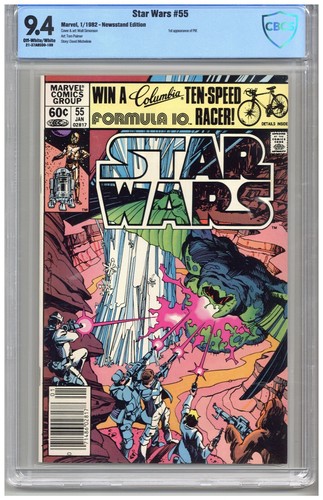 Star Wars # 55   CBCS    9.4   NM   Off white/wht pgs   1/82  1st App. of Pli f 