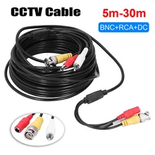 BNC DC RCA Video Audio Power Cable Cord Extension Wire for Security Camera DVR