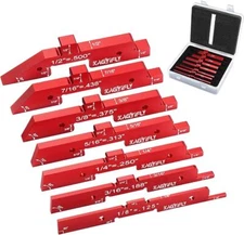 7pcs Aluminum Precision Setup Blocks Height Gauge Set for Router Table Saw